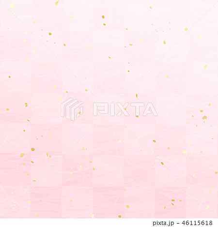 市松模様 和紙風テクスチャのイラスト素材