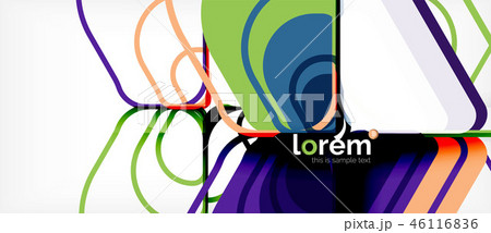 Abstract background multicolored geometric shapes modern design Abstract background multicolored geometric shapes modern design 46116836
