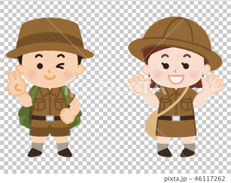 こども探検隊のイラスト素材