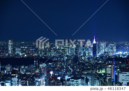 東京 新宿方面の夜景(六本木ヒルズより撮影) 46118347