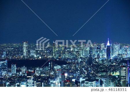 東京 新宿方面の夜景(六本木ヒルズより撮影) 東京 新宿方面の夜景(六本木ヒルズより撮影) 46118351