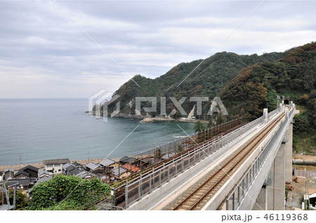 余部鉄橋と日本海 46119368