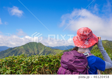 「剣山」一の森から、剣山と次郎笈を見る（徳島県）※作品コメント欄に撮影位置あり 46120458