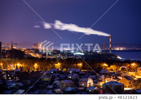 Night view to city outback 46121623