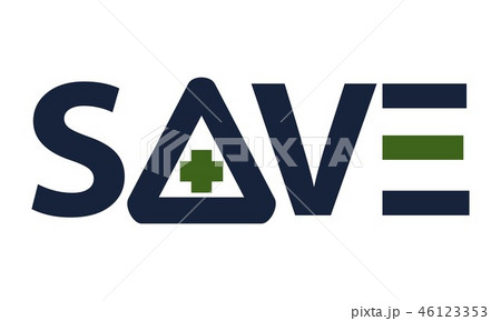 Letter Save with cross Letter Save with cross 46123353