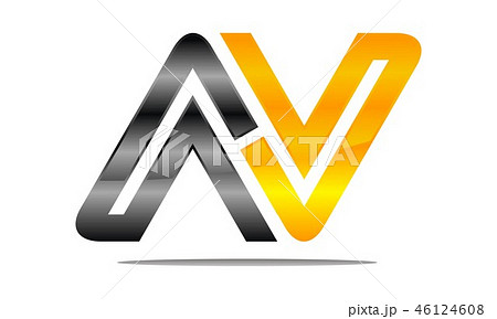 Letter AV Modern 46124608
