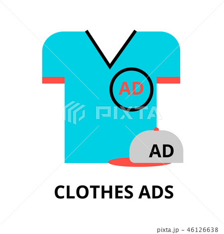 Concept of advertising on clothes 46126638