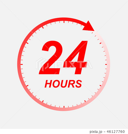 twenty four hour icon 46127760