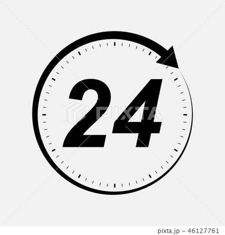 twenty four hour icon 46127761