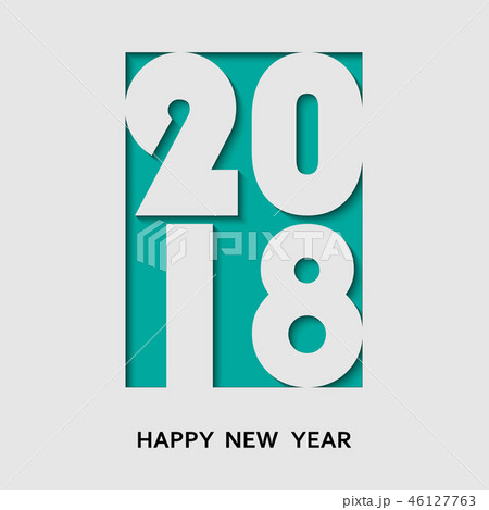 Happy new year 2018 vector background. Happy new year 2018 vector background. 46127763