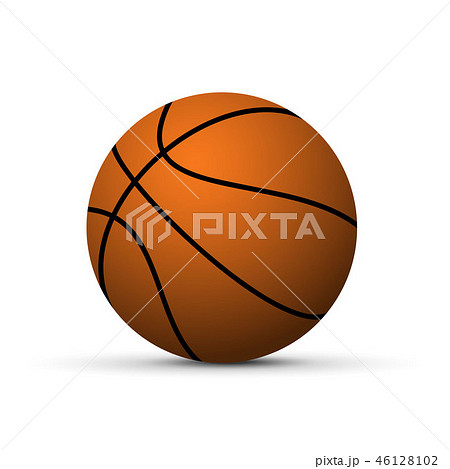 Realistic basketball ball 46128102