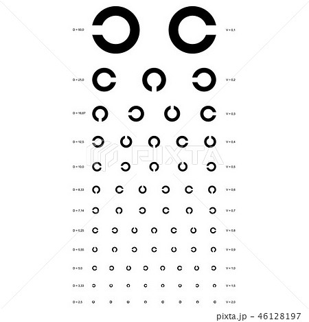vector eye test chart. vector eye test chart. 46128197