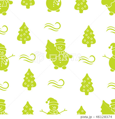 Christmas, New Year 2019 seamless pattern 46128374