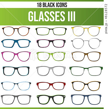 Black Icon Set Glasses III Black Icon Set Glasses III 46128572