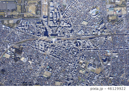 立川駅上空／真俯瞰空撮 46129922