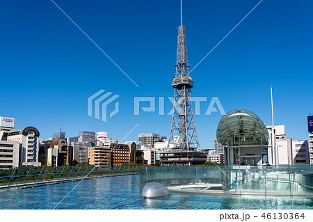 名古屋市　オアシス21　屋上　園路　水の宇宙船　ガラスの大屋根　空中回廊　空中散歩 46130364