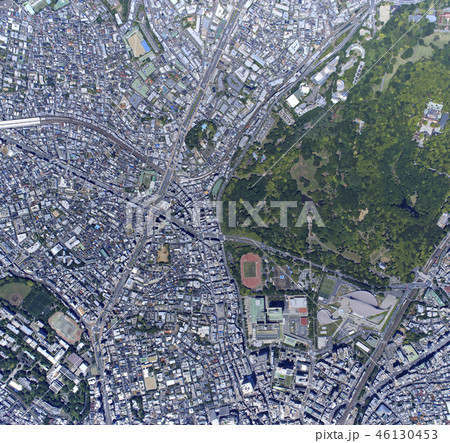 代々木八幡駅上空／真俯瞰空撮 46130453