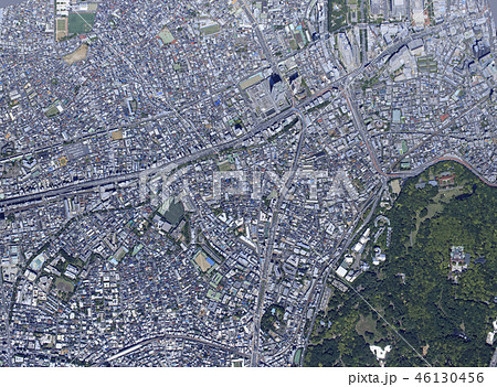 初台駅上空／真俯瞰空撮 46130456