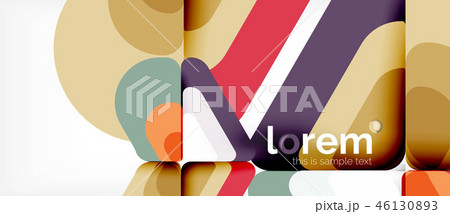 Abstract background multicolored geometric shapes modern design 46130893