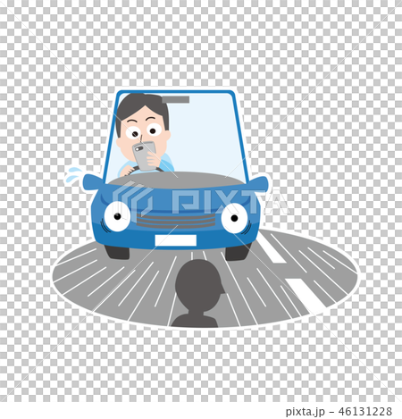 看遠處駕駛智能手機危險駕駛交通事故 看遠處駕駛智能手機危險駕駛交通事故 46131228