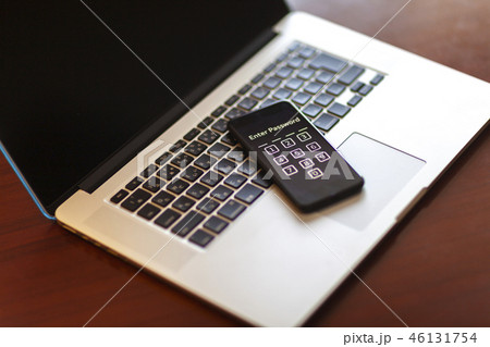 知見　モバイル　スマホ　AI　5G　コントロール　操作　画面　解除　ロック 46131754