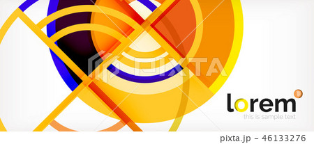 Modern geometric abstract background 46133276