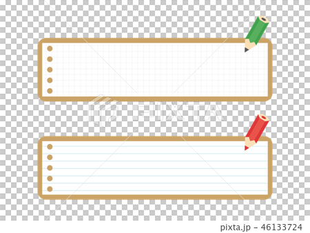 Memo and pencil 46133724