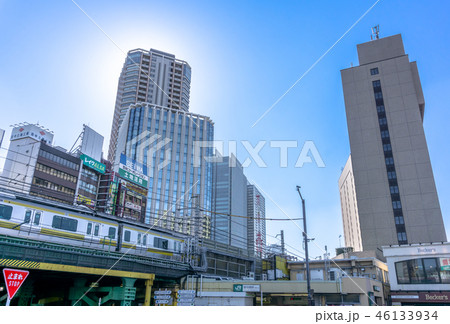 駅前風景　飯田橋駅 46133934
