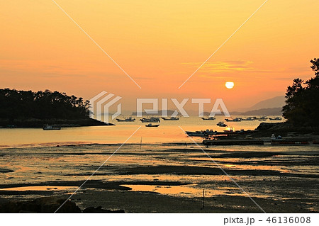 海 旅行 夕焼け 46136008