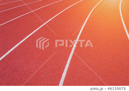 White lines of stadium and texture 46138078
