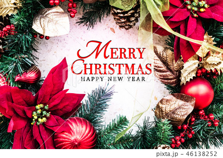 Merry Christmas and Happy New Year concept 46138252