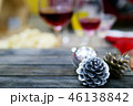 Christmas and New Year background with wine 46138842
