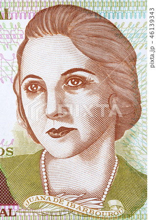 Juana de Ibarbourou portrait from Uruguayan money  46139343