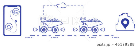 Smart transportations and trucking 46139589