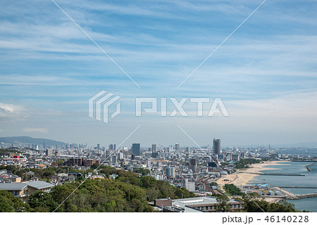 須磨海浜公園と神戸市市街地 46140228
