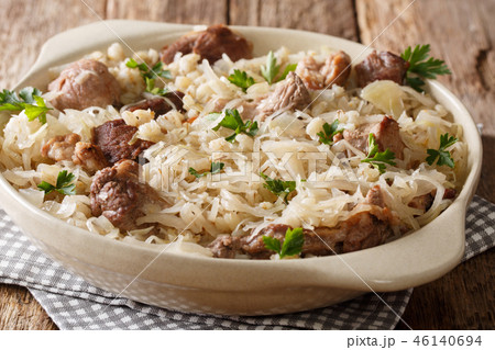Mulgikapsas Estonian food slow-cooked pork Mulgikapsas Estonian food slow-cooked pork 46140694