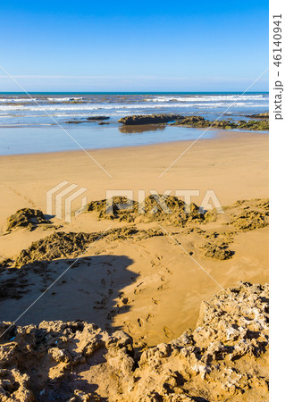 Early morning on the beach near Essaouira 46140941
