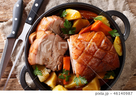 Krustenbraten Pork Roast with Crispy Rind 46140987