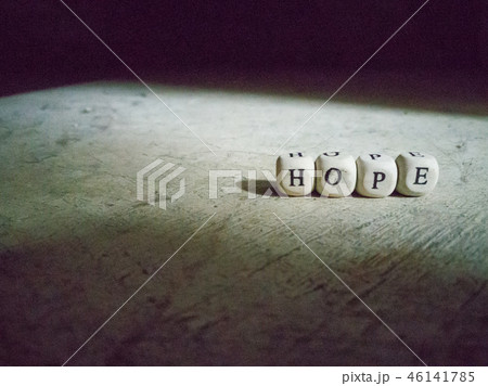 The hope word on wood brick dirty floor The hope word on wood brick dirty floor 46141785