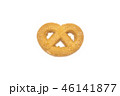 top view of a butter cookie on white background 46141877