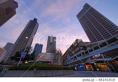 日本の川崎都市景観 武蔵小杉駅などを望む 日本の川崎都市景観 武蔵小杉駅などを望む 46141919