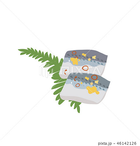 お正月 おせち イラスト コハダのイラスト素材