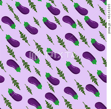 Fresh Eggplant vegetable pattern Fresh Eggplant vegetable pattern 46143305