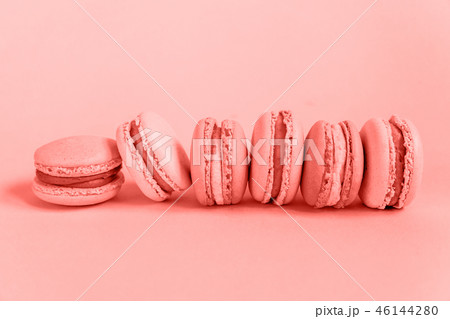Macaron color of year 2019 Living Coral background 46144280