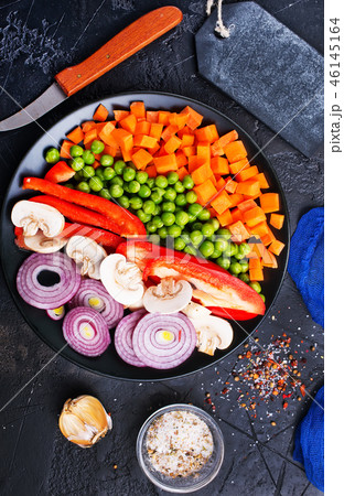 mushrooms with vegetables mushrooms with vegetables 46145164