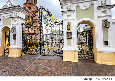 Openwork gates from forged metal at the Kazan  46145244