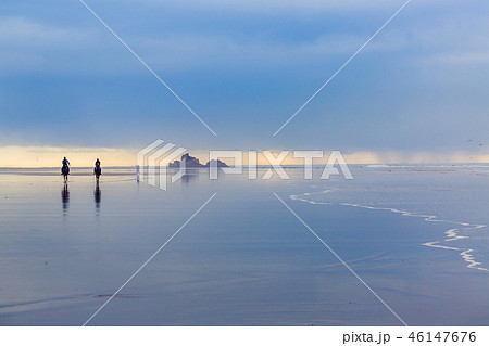 Early evening at Tagharte Beach near Essaouira 46147676