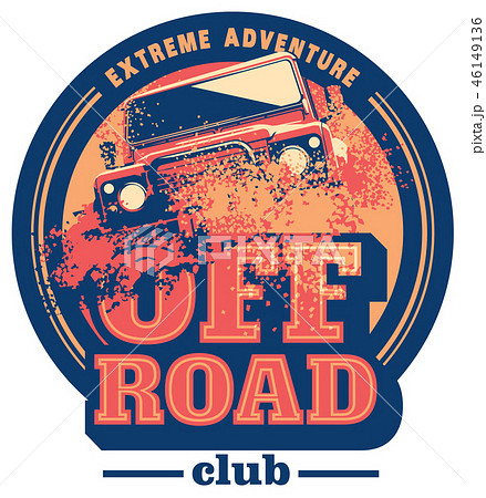 Off-road car logo, safari suv, expedition offroader. 46149136