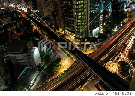 Abstract street night light 46149502