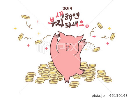 コイン 新年 豚 46150143